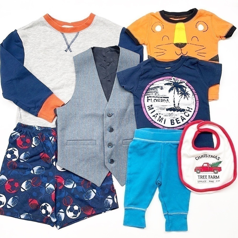 7 Piece Baby/Toddler Boys Mixed Clothing Lot